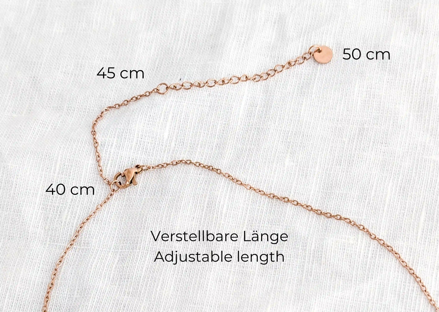 Edelstahlkette gröĂenverstellbar