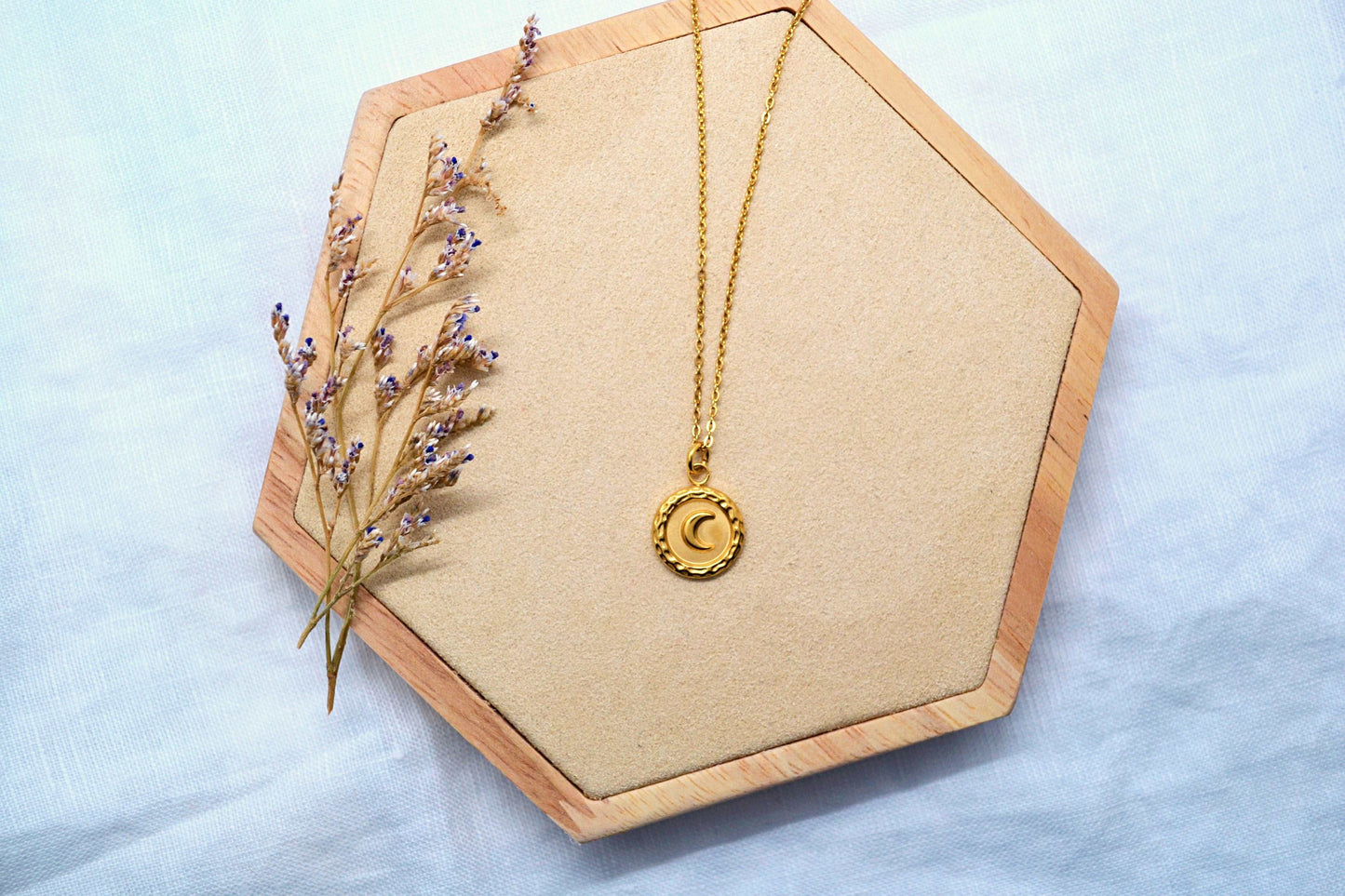 Edelstahl Kette Mond
