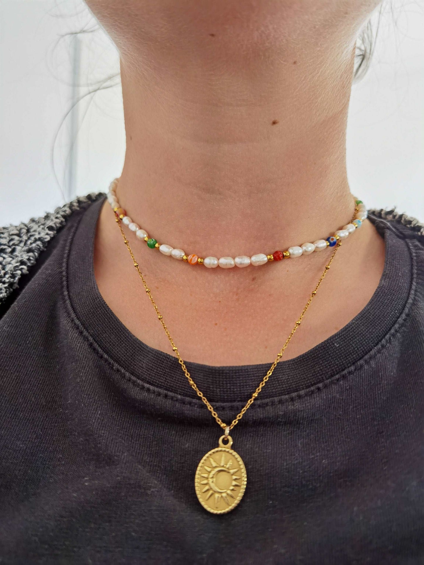 Perlenkette Layering Kette