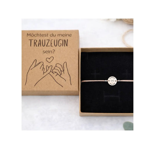Trauzeugin Armband mit Box Möchtest du meine Trauzeugin sein - Trauzeugin fragen